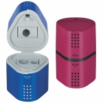 ΤΡΙΠΛΗ ΞΥΣΤΡΑ FABER CASTELL GRIP TRIO SHARP.BOX ΜΠΛΕ ή ΚΟΚΚΙΝΗ