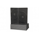 DVD Case Slim Μαύρη Διπλή (9mm)
