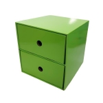 Next συρταριέρα με 2 συρτάρια Πράσινη Υ22x23x21εκ.