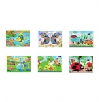 Καρτέλα παζλ με παιδικά αυτοκόλλητα 21x32 cm