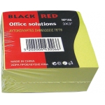 ΑΥΤΟΚΟΛΛΗΤΟΣ ΚΥΒΟΣ BLACK RED 76Χ76 ΚΙΤΡΙΝΟΣ