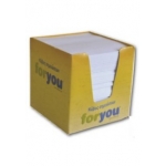 ΚΥΒΟΣ ΣΗΜΕΙΩΣΕΩΝ ΛΕΥΚΟΣ 800 ΦΥΛΛΑ 80gr C001 FOR YOU