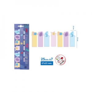 Σελιδοδείκτης Χάρτινος MP  “SEA WORLD” 67x23mm 7 Σχέδια x 25φ.