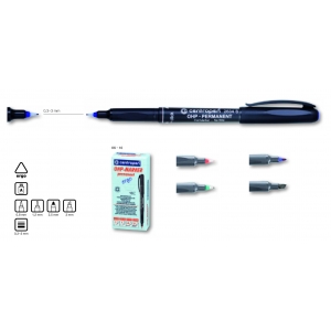Centropen μαρκαδόρος ανεξίτηλος μαύρο fine 0,6mm