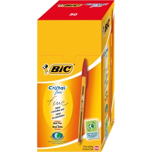 BIC ΣΤΥΛΟ CRISTAL ORANGE FINE ΚΟΚΚΙΝΟ