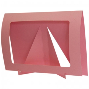 Χαρτοκορνίζα φουξ 20x14.5εκ. για φωτό 13x18εκ.