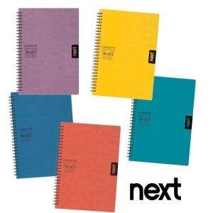 Next τετράδιο πρεσπάν σπιράλ 17x25εκ. 4θεμ..