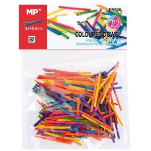 Ξυλάκια MP μίνι χρωματιστά 2χ48mm