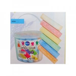 Χρωματιστή Κιμωλία Centrum Jumbo 20τεμ. σε Δοχείο