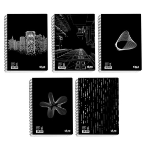 Skag Τετράδιο Σπιράλ Black & White 17x25 3Θ 80gr. N.9063