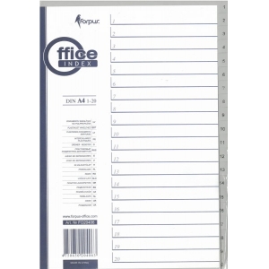 ΔΙΑΧΩΡΙΣΤΙΚΑ FORPUS ΠΛΑΣΤΙΚΑ A4 1-20