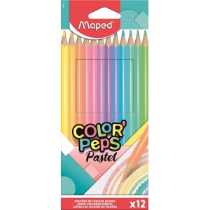 ΞΥΛΟΜΠΟΓΙΕΣ MAPED COLORPEPS PASTEL 12 ΧΡΩΜΑΤΑ