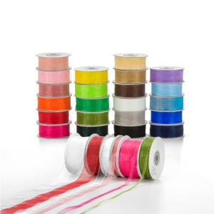 ΚΟΡΔΕΛΑ ΟΡΓΑΝΖΑ 25mm 25yrds Κόκκινο