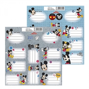 ΕΤΙΚΕΤΕΣ MICKEY MOUSE ΣΕΤ=2 ΦΥΛΛΑ ΕΠΙ 12 ΕΤΙΚΕΤΕΣ